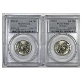 1999 P & D Washington Quarter GEORGIA Pair PCGS