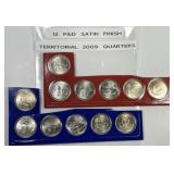 2009 P & D Territorial Quarters Satin Finish