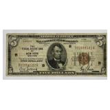 1929 $5 New York Federal Reserve Fr#1850B