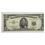1953-A $5 Silver Certificate Fr#1656 Crisp UNC CU