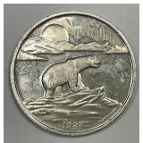 1989 Seal of Alaska.999 1 oz Silver Round