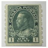 CANADA: 1912-24 1c Perf 8 Vert Sc# 125 Mint