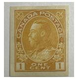 CANADA: 1917 1c Imperf Sc# 136 Mint