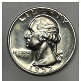 1952 Washington Silver Quarter Proof PR PRF