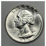 1952-S Washington Silver Quarter Uncirculated BU