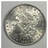 1880-O Morgan Silver $1 About Uncirculated CH AU