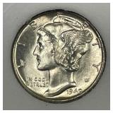 1940-S Mercury Silver Dime Uncirculated BU