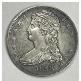 1838 Capped Bust Silver Half Extra Fine XF det.