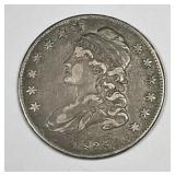 1835 Capped Bust Silver Half Very Fine VF detail