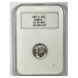1960-D Roosevelt Dime Fatty Sample NGC SAMPLE