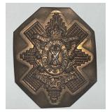 Royal Highlanders Black Watch Cap Badge Die Trial