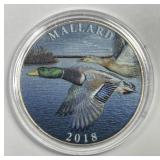 2018 Mallard Ducks NRA .999 1 oz Silver Round