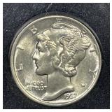 1937 Mercury Silver Dime Brilliant Uncirculated BU