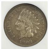 1908-S Indian Head Cent Very Fine VF