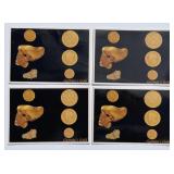 Lot of 4 "Dahlonega" Georgia Gold Coin Postcards