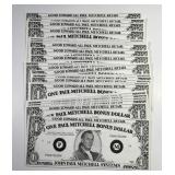 1989 Paul Mitchell Good For $1 Lot of 25 Notes