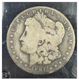 1887-O Morgan Silver $1 Good G.