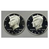 2008 & 2009 Silver Proof Kennedy Pair
