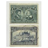 CANADA: 1908 1c & 5c Sc# 97 & 99 Used