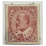 CANADA: 1903-08 2c Imperf Sc# 90a Mint MPH