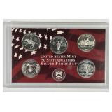 1999 Silver Proof Quarters (Panel Only) Lot A