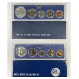 1966 & 1967 Special Mint Set SMS Pair