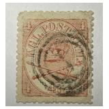 DENMARK: 1864-68 Sc# 13 Used