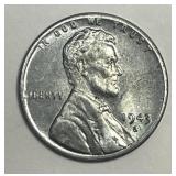 1943-S Lincoln Steel War Cent Uncirculated BU