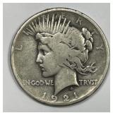 1921 Peace Silver $1 Key Date Good G