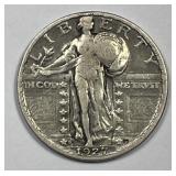 1927-S Standing Liberty Silver Quarter Fine F