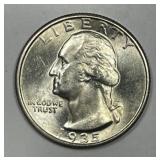 1935 Washington Silver Quarter Uncirculated UNC