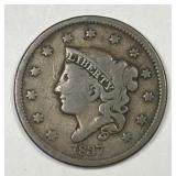 1837 Coronet Head Large Cent