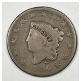 1834 Coronet Head Large Cent