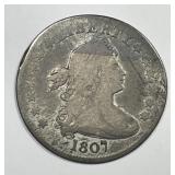 1807 Draped Bust Silver Quarter Very Good VG