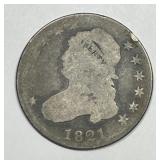 1831 Capped Bust Silver Quarter About Good AG