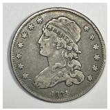 1831 Capped Bust Silver Quarter Very Fine VF