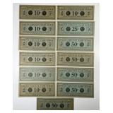 1935 Logan County Fair Private Scrip 13 Note Lot