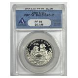 2008 Bald Eagle Commem Half Proof ANACS PF69 DCAM