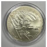 2012 Star Spangled Banner Commem UNC Silver $1