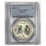 2001-D Buffalo Commemorative Silver $1 PCGS MS69
