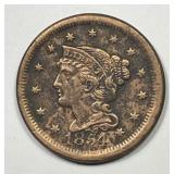 1854 Braided Hair Large Cent