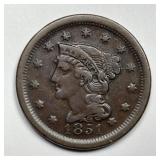 1851 Braided Hair Large Cent Extra Fine XF