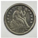 1853-O Seated Liberty Silver Dime w/Arrows VG