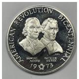 1973 American Revolution Sterling Silver Medal