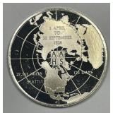 50th First Around World Sterling Silver Medal