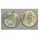 MEXICO: 1977 & 1979 Silver 1000 Pesos Pair