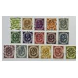 GERMANY: 1951 Post Horn Set Sc# 670-685 Used