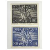 VATICAN: C-16 & C-17 Air Mail MLH Mint