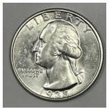 1935-D Washington Silver Quarter AU