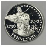 Tennessee State Seal Sterling Silver Medal